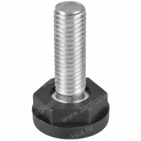 Опора с металлическим резьбовым стержнем М10х30 и круглым основанием 25 мм 25ПМ10-30ЧС