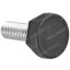Опора с металлическим резьбовым стержнем М10х30 и круглым основанием 25 мм 25ПМ10-30ЧС