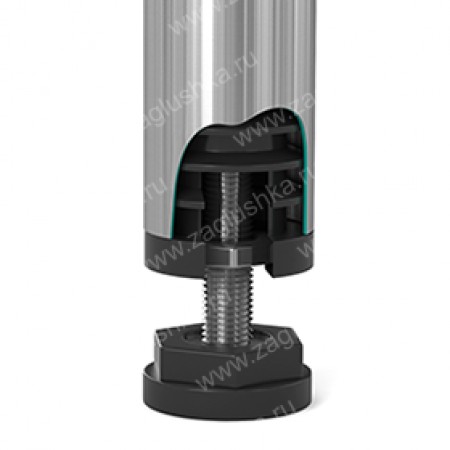 Опора с металлическим резьбовым стержнем М10х30 и круглым основанием 25 мм 25ПМ10-30ЧС